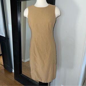 Lauren Ralph Lauren Camel Wool Sleeveless Dress - Size 10